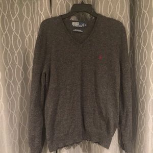 Ralph Lauren Men's Wool sweater Gray Large NWOT